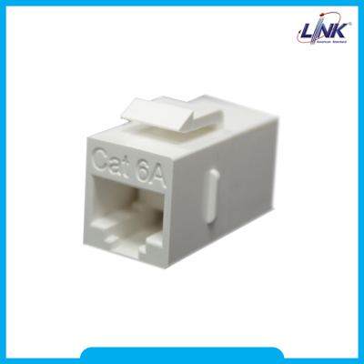 Shield CAT 6A In-Line COUPLER , Usable for Patch Panel ตัวต่อสายชิลด์ตัวเมีย 2 ด้านใส่ Patch Panel ได้