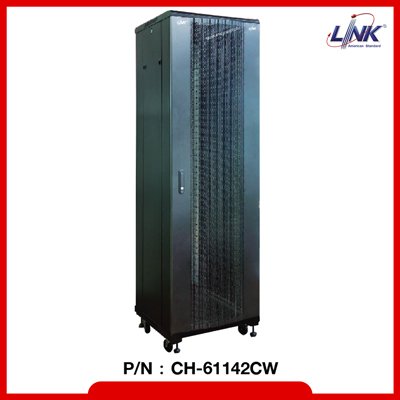 LINK 19” CURVE-WAVE RACK 42U, (60 x 110 cm.)  60 x 110 x 207