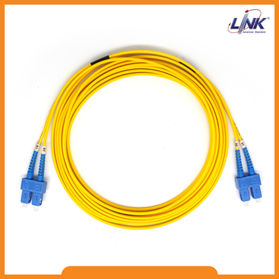 SC - FC Patch cord OS2, Duplex, UPC-APC Jacket 3mm.