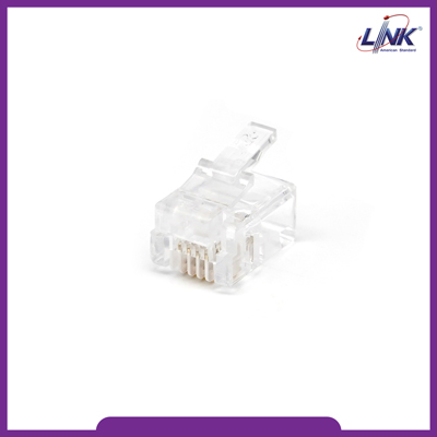 RJ11 Telephone PLUG (ตัวผู้โทรศัพท์ 4 ขา)