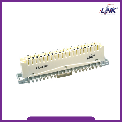TELEPHONE DISCONNECTION MODULE 10 Pair (TOT Spec # OES 002 001 02) (เทอร์มินอลโทรศัพท์สีขาว)