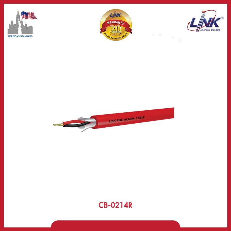 FIRE ALARM, SHIELD 2x14 AWG, 1 PAIR, FPLR, Riser Grade  500 M/ Roll