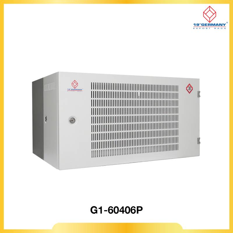 19” GERMAN PERFORATED WALL RACK 6U, ลึก 40 cm.  60 x 40 x 32.0
