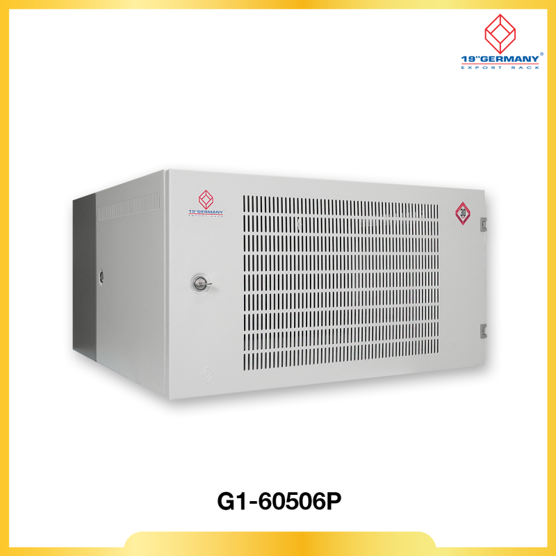 19” GERMAN PERFORATED WALL RACK 6U, ลึก 50 cm.  60 x 50 x 32.0
