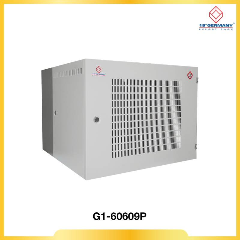 19” GERMAN PERFORATED WALL RACK 9U, ลึก 60 cm.  60 x 60 x 45.5