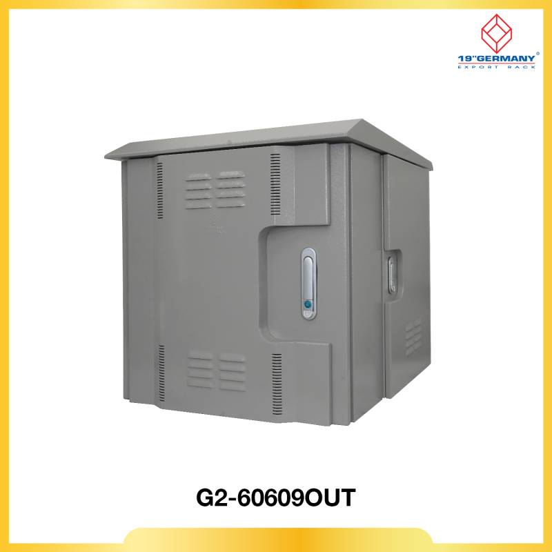 19” GERMAN WALL RACK OUTDOOR 9U, ลึกใช้งาน 60 cm. galvanize steel  60 x 70 x 61.5