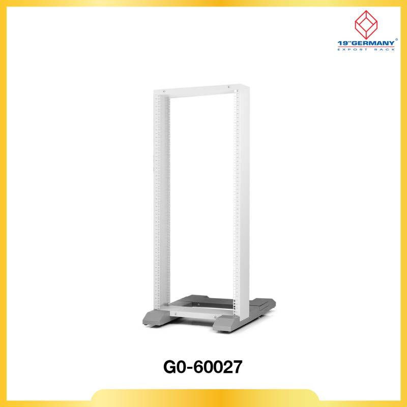 19” GERMAN OPEN RACK 27U galvanize steel  H = 132.5 cm.(appox)