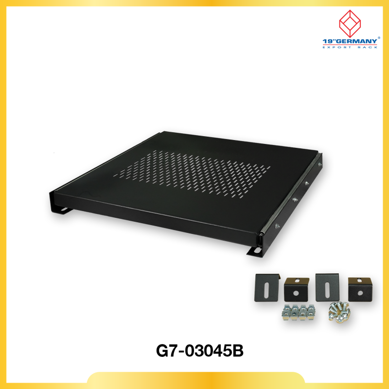 SLIDE COMPONENT SHELF Deep 48 cm. for RACK 60 cm. (ถาดสไลด์)  สีดำ