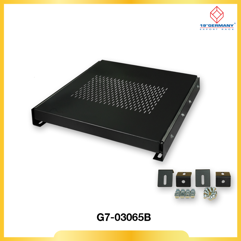 SLIDE COMPONENT SHELF Deep 65 cm. for RACK 80 cm. (ถาดสไลด์)   สีดำ